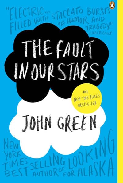 The Fault in Our Stars by John Green, a cozy book that never fails to make me cry.