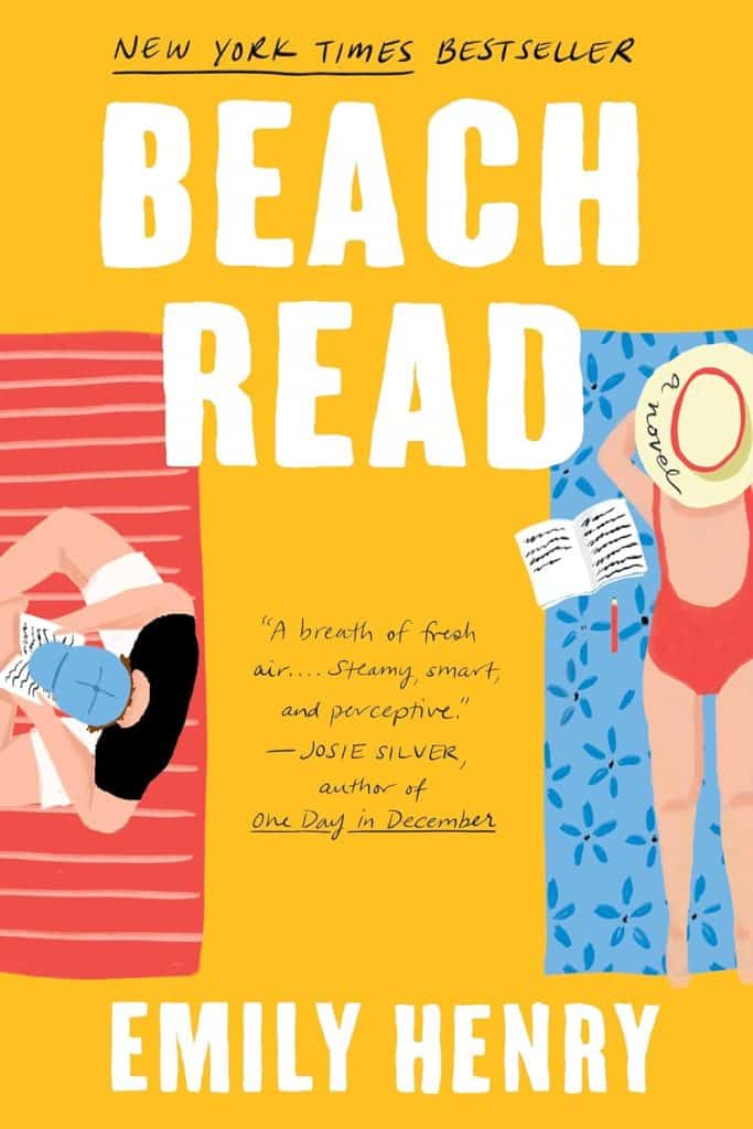 The cover for Emily Henry's enemies-to-lovers book Beach Read.