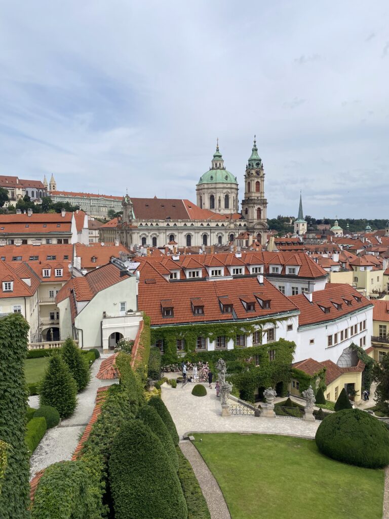Gorgeous views of Prague from the Vrtba Garden. 