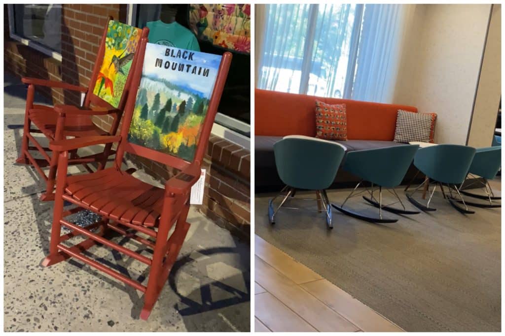 Image showing rocking chairs to look out for on your next trip to America.