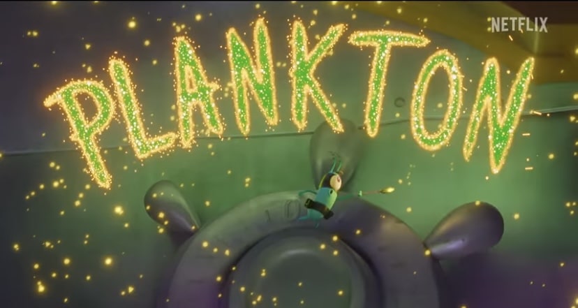 A screenshot from the movie, Plankton: The Movie.