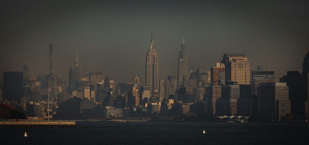 An image of Blue Nights in New York City.