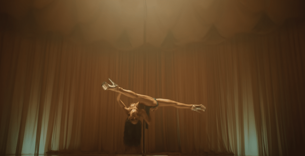 FKA Twigs doing acrobatics