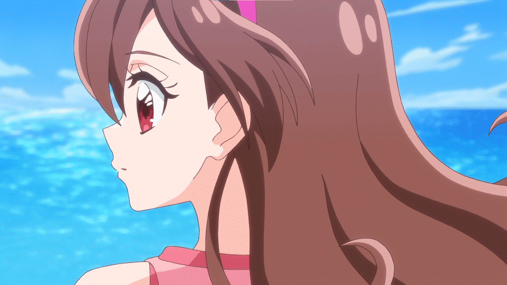 Uta Sakura looking out at the ocean.
