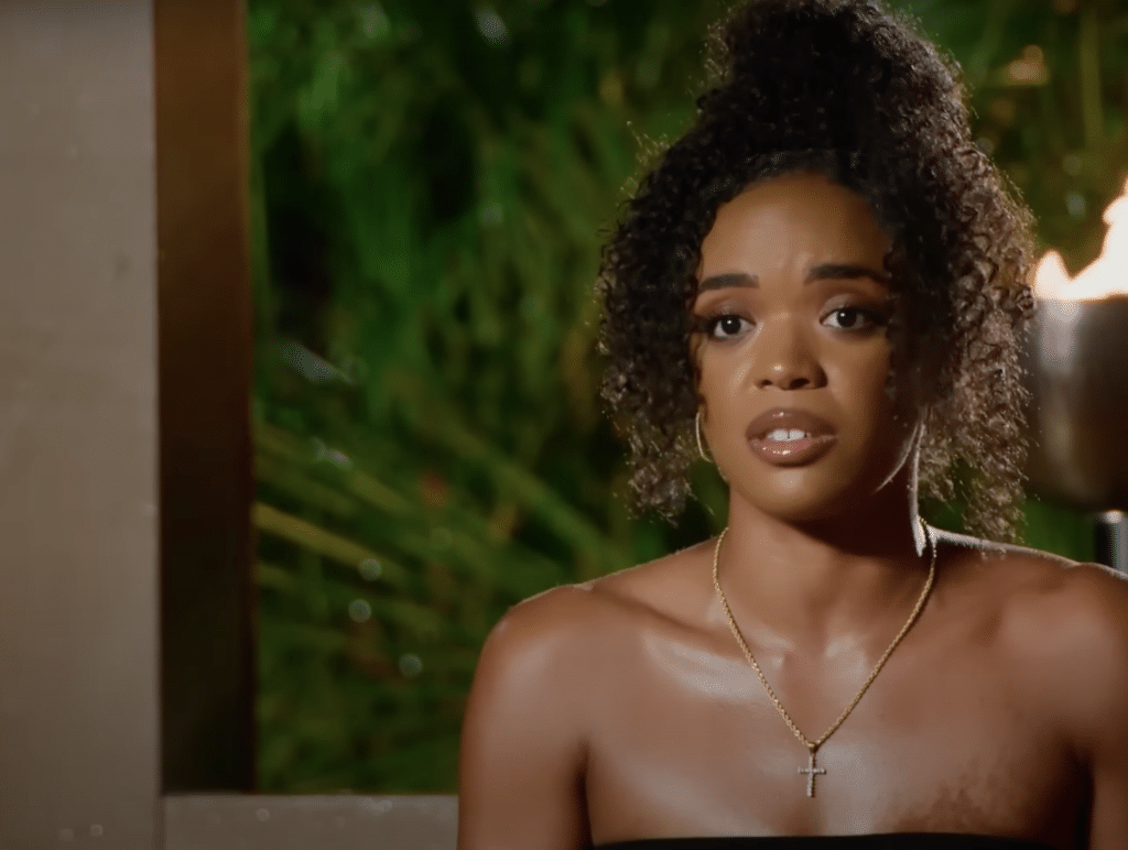 Shanté in one of the bonfire's excusing her boyfriend's behaviour