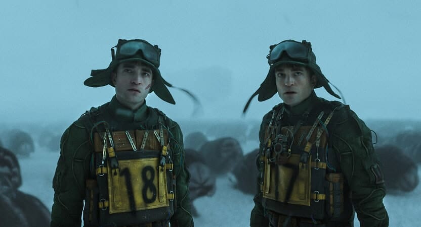 Robert Pattinson and his clone in Mickey 17