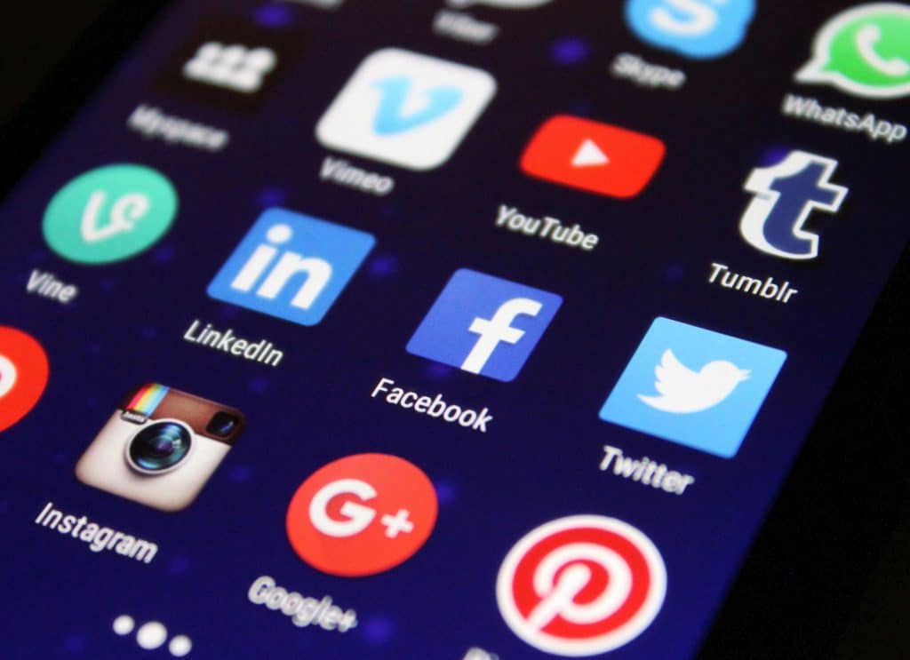 icons of different social media platforms