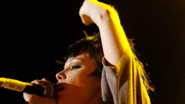 Alice Glass of electropop group Crystal Castles