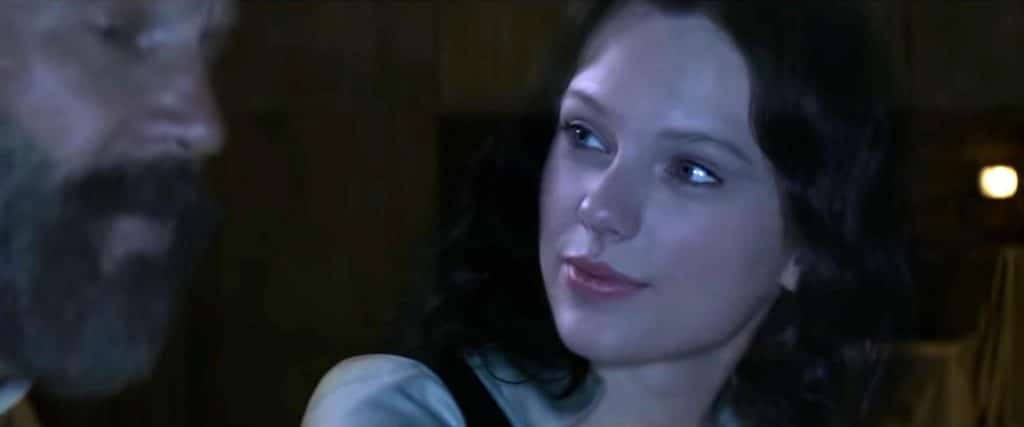Taylor Swift and Jeff Bridges in The Giver.