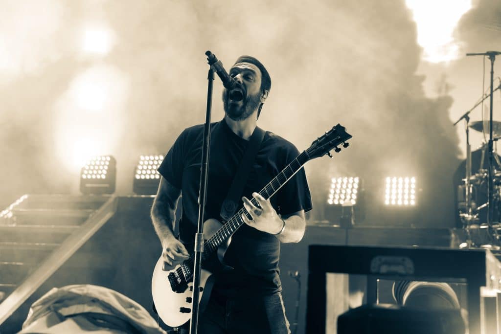Breaking Benjamin performs