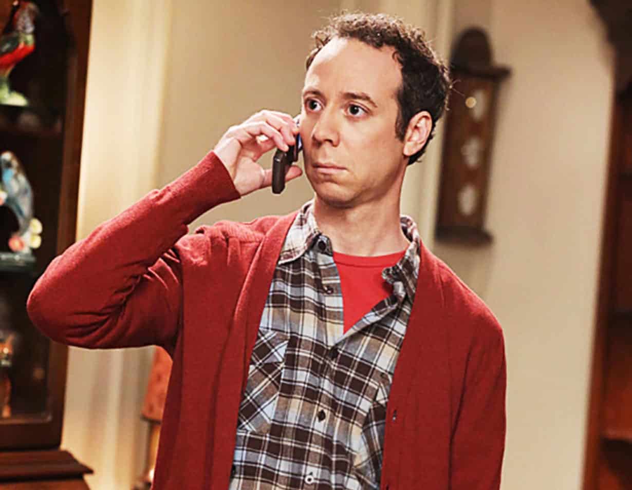 Kevin Sussman as Stuart on The Big Bang Theory.