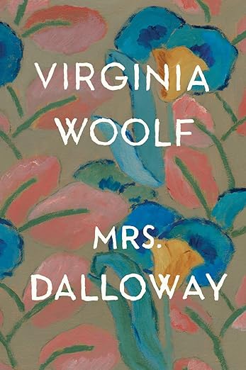 Floral cover of the literary classic Mrs. Dalloway.