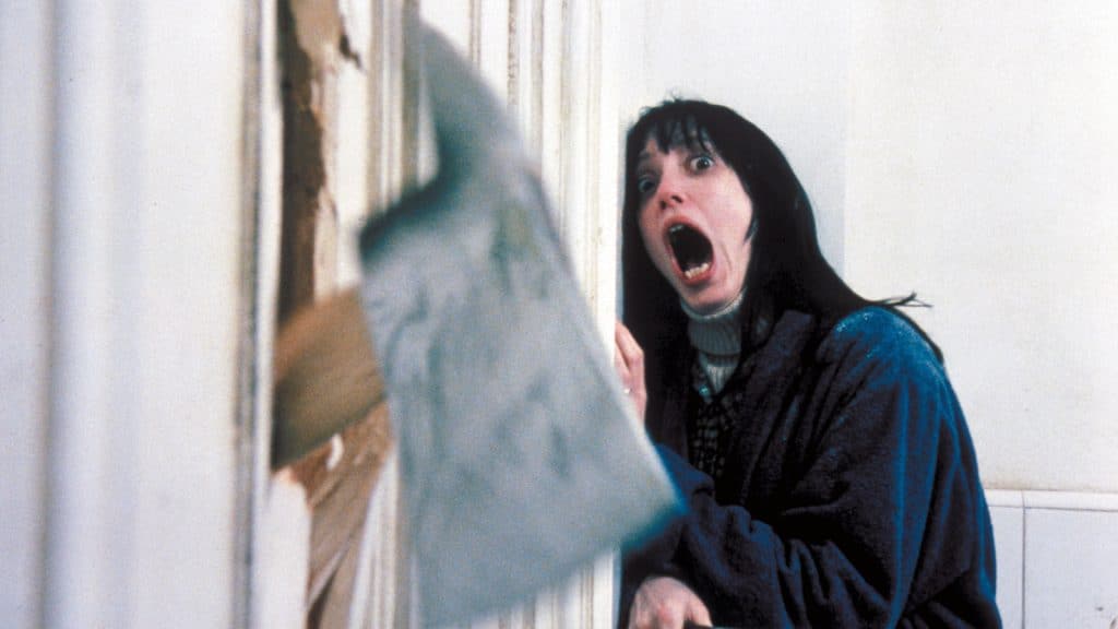 Must-Watch Movies For English Majors: The Shining - A writer (Jack Nicholson) slowly becomes insane and attempts to murder his family (Shelley Duvall)