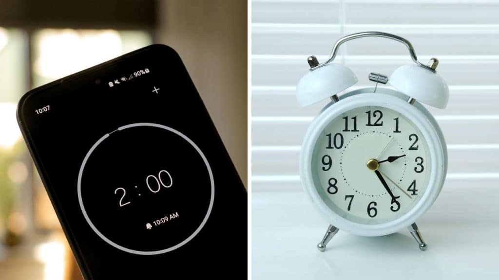 Image showing alarm clocks to help with time management