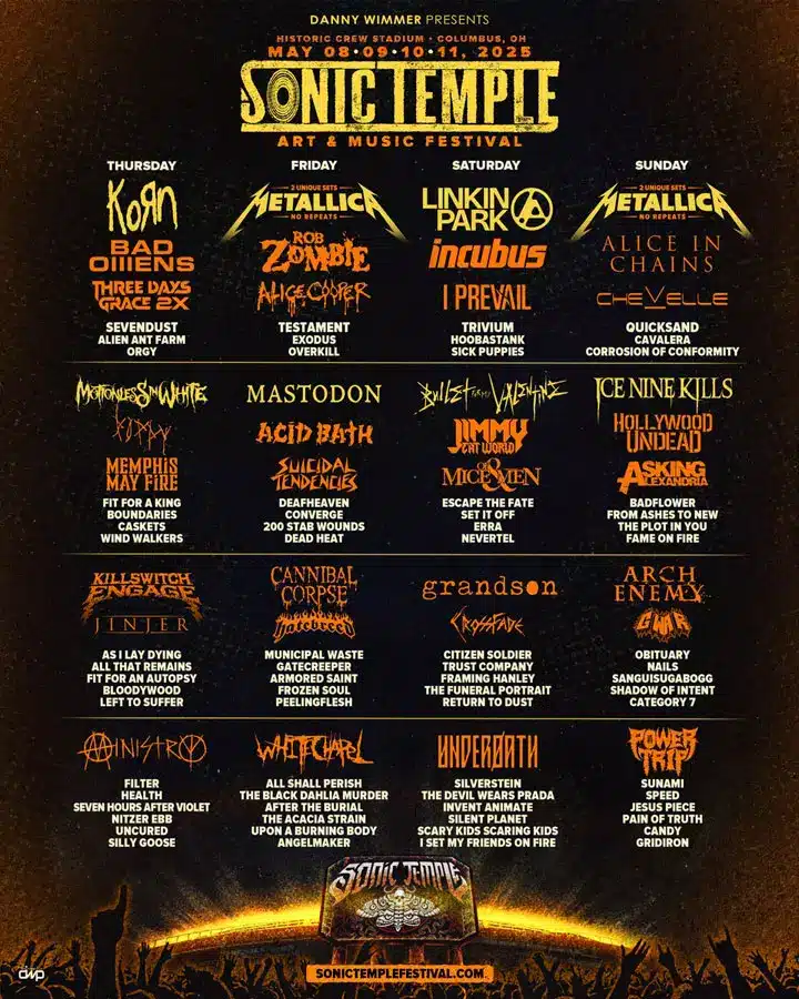 Sonic temple line up