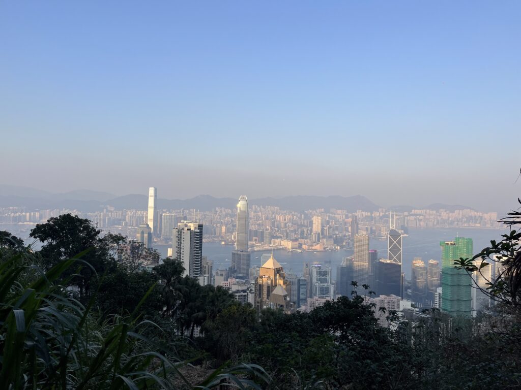 A photo taken from Victoria Peak, an excellent lookout spot for the Hong Kong city skyline. Photo Credit: Catherine Furby