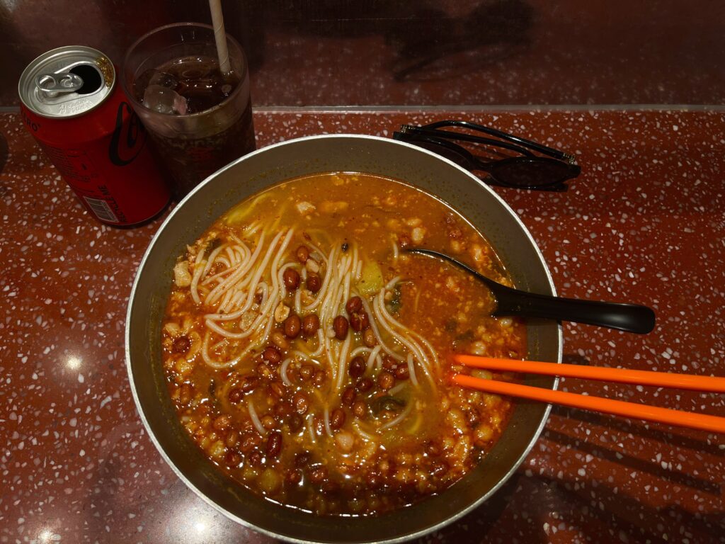Here's a photo of my favorite spicy soup with peanuts in it. Photo Credit: Catherine Furby