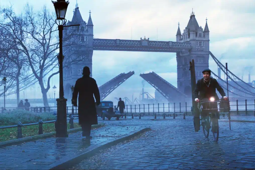Image showing Tower bridge in Mary Poppins returns