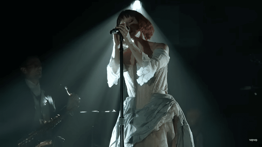 Lady Gaga performing 'Happy Mistake' on Jimmy Kimmel Live
