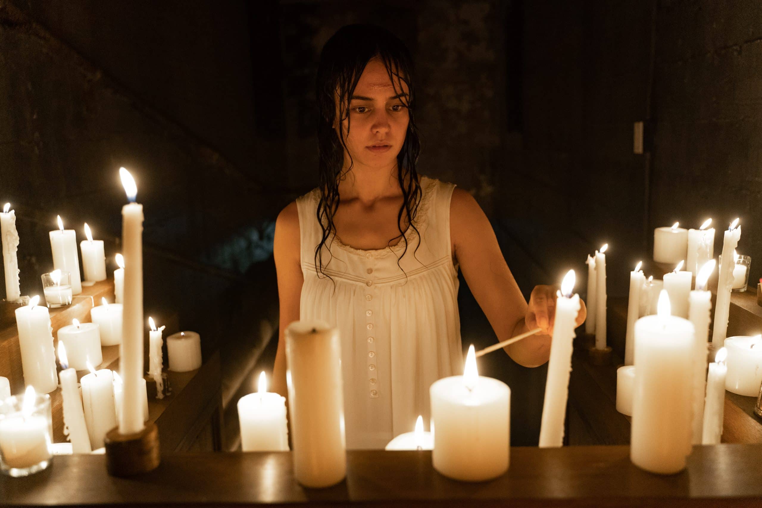 Courtney Eaton as Teen Lottie in YELLOWJACKETS, “Saints”. Photo credit: Michael Courtney/SHOWTIME.