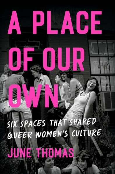The book cover features a black and white image of multiple women standing on a doorstep laughing.
