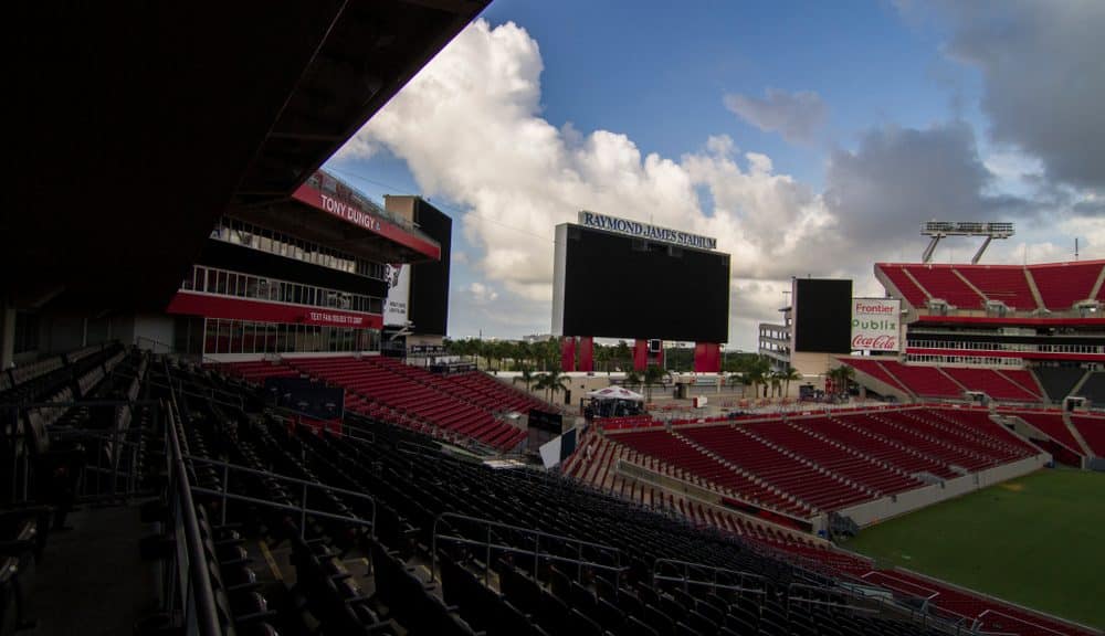 Raymond James Stadium in Tampa Bay awaits spectators for the 2025-26 NFL Season.