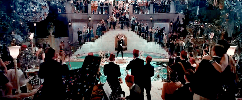 A contemporary depiction of 1920s extravagance in 2013's The Great Gatsby. (Image: Warner Bros. Pictures)