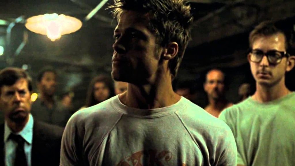 Tyler Durden delivers his iconic speech in Fight Club. (Image: 20th Century Studios)