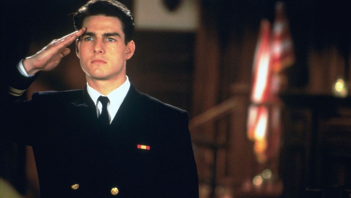 Tom Cruise as a dutiful, righteous military prosecutor in A Few Good Men. (Image: Sony Pictures Entertainment)