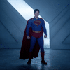 Still from 'Superman' (2025) featuring the Man of Steel against the backdrop of his 'Fortress of Solitude'.