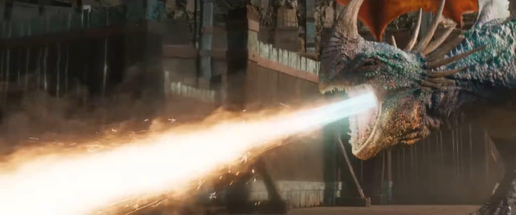 Stormfly shooting fire. (Credit: Universal Pictures)