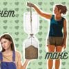 A woman pours sand into an hourglass, while her friend pours nothing. On a green background with dark green hearts, the words "let them" and "make space" advise the woman to step back from the unequal friendship.