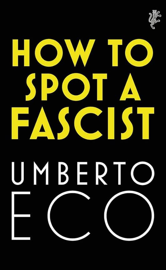 How to Spot a Fascist by Umberto Eco book cover