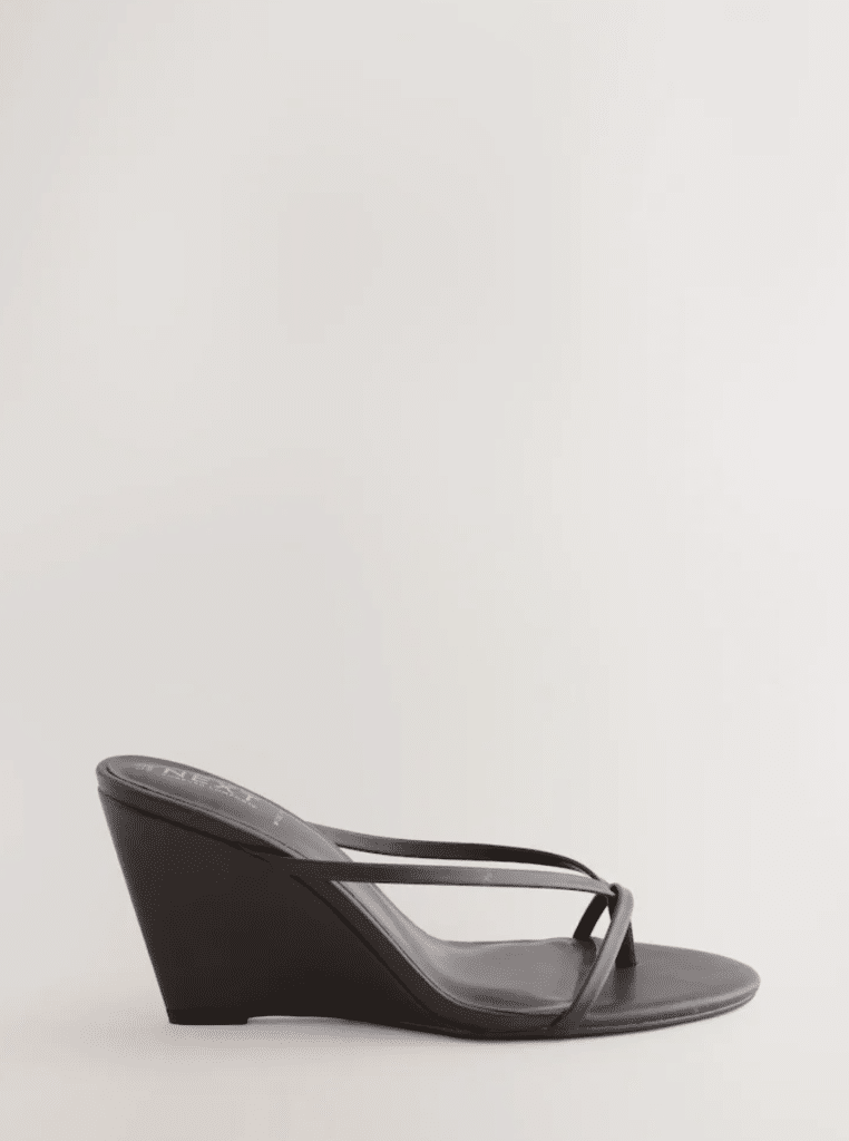 Chocolate Brown Wedged Heels (Credit: Next)