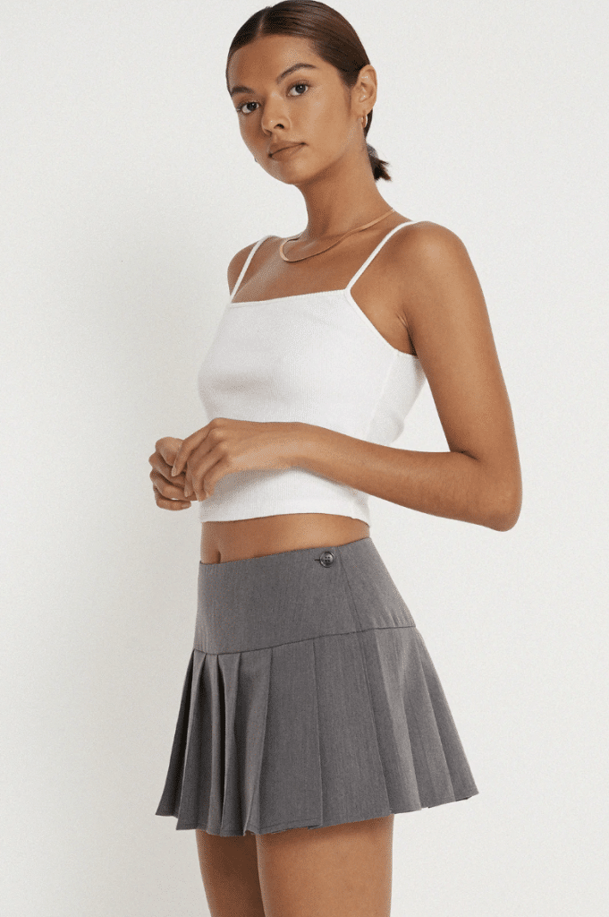 Casini Pleated Micro Skirt (Credit: Motel Rocks)