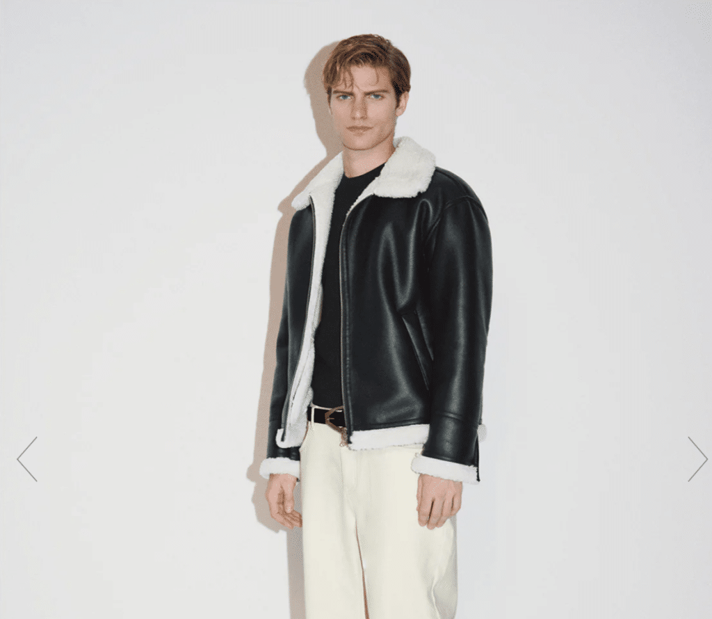 urban revivo faux shearling coat