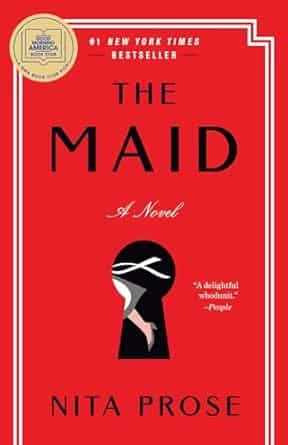 Cover of the novel "The Maid" by Nita Prose.
