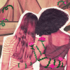 Image of two female friends around books being intertwined by roses and thorns.