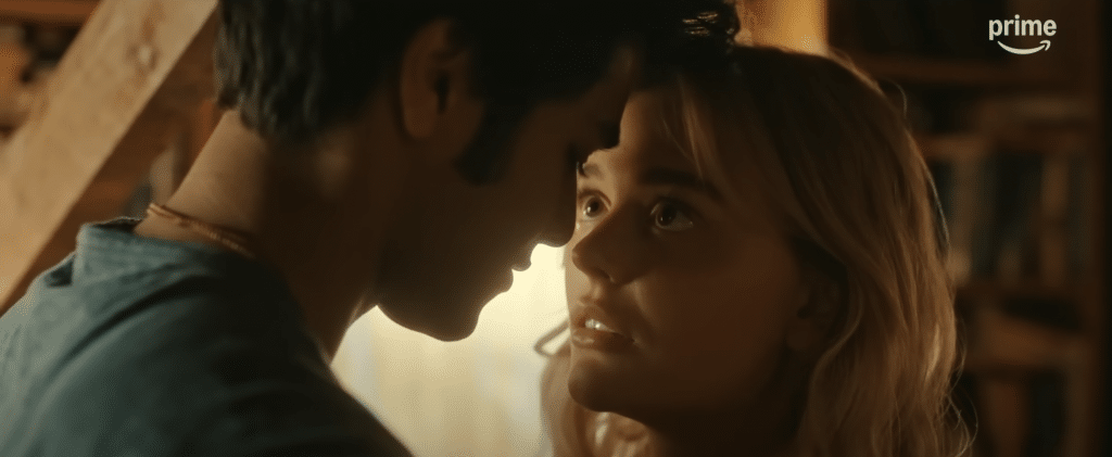 Emily Alyn Lind and Shubham Maheshwari as Cadence and Gat in the Amazon Series "We Were Liars."
