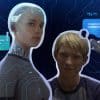 Characters from film Ex Machina.