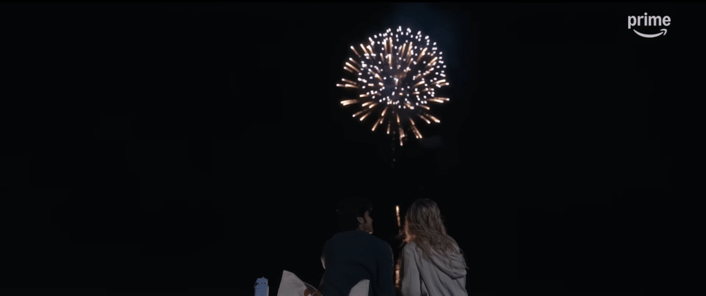 Emily Alyn Lind and Shubham Maheshwari as Cadence and Gat in the Amazon Prime Original Show, "We Were Liars." Photo Credit: Amazon Prime Youtube Channel