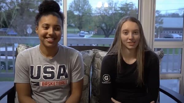 Azzi Fudd and Paige Bueckers