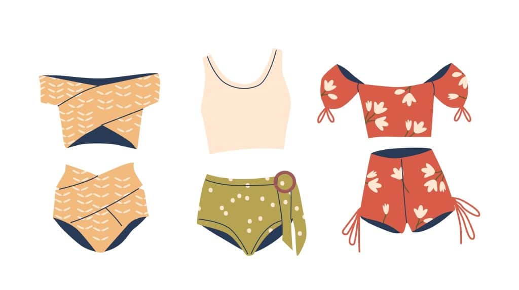 Tankinis can come in many cute patterns and styles.