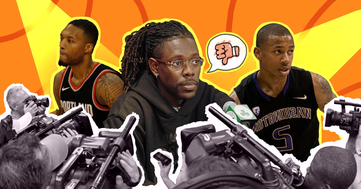 A collage of Damian Lillard, Jrue Holiday and Isaiah Thomas