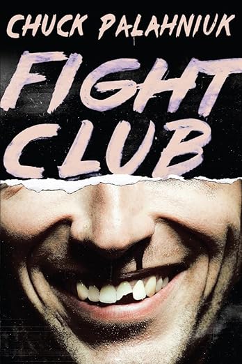 The violent and unsettling cover of Fight Club.
