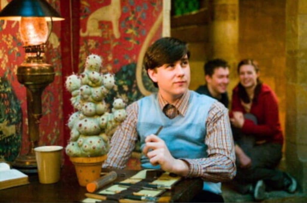 Neville Longbottom in the Gryffindor Common Room in Harry Potter and the Order of the Phoenix film.