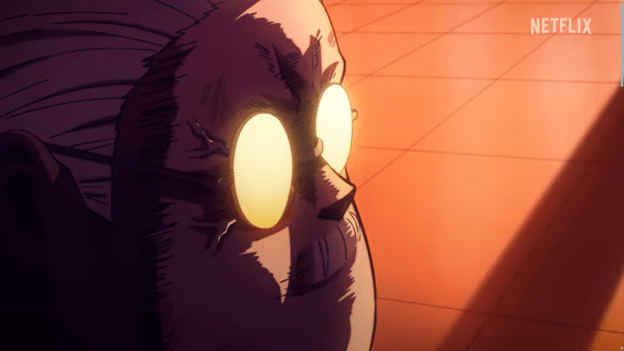 Main character Taro Sakamoto angry and serious