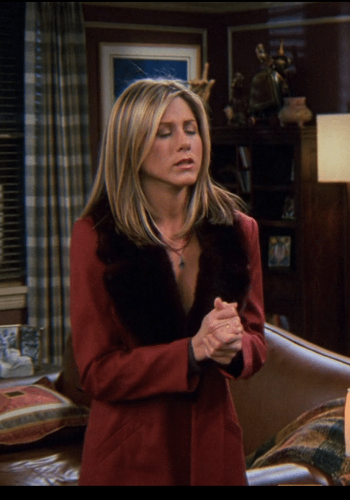 Jennifer Aniston as Rachel Green in 'Friends.' (Credit: Warner Bros. Television via HBO Max/Hulu)