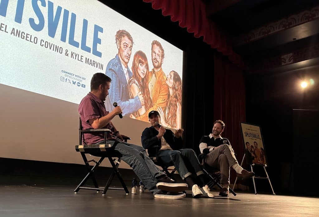 Michael Angelo Covino and Kyle Marvin A Q's at The Coolidge Corner Theatre. Credit: Kevin Reardon.