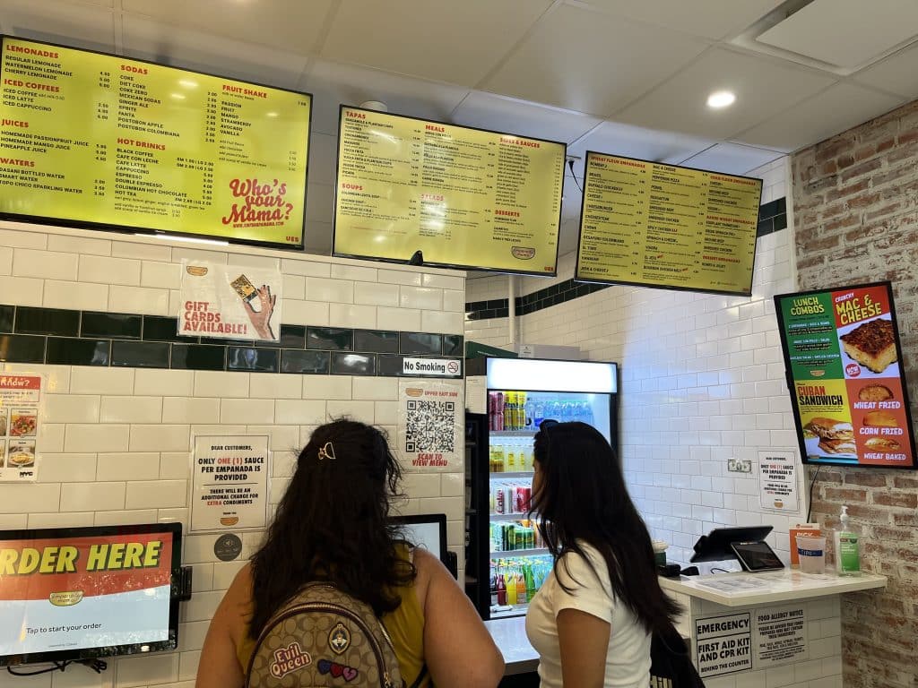 Inside Upper East Side's Empanada Mama's To-Go location.